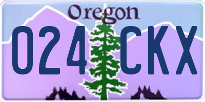 OR license plate 024CKX
