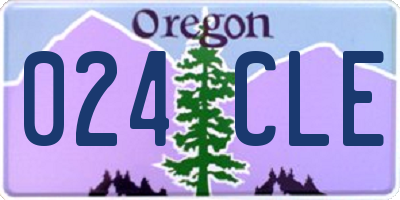 OR license plate 024CLE