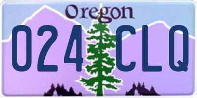 OR license plate 024CLQ
