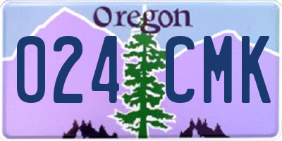 OR license plate 024CMK