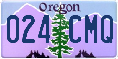 OR license plate 024CMQ