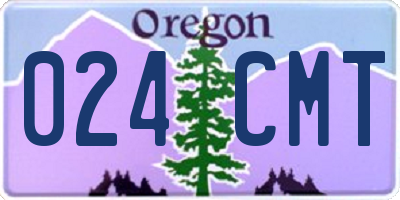 OR license plate 024CMT