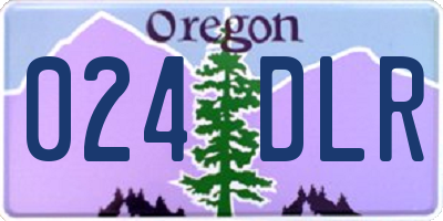 OR license plate 024DLR