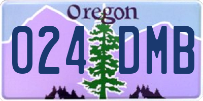 OR license plate 024DMB