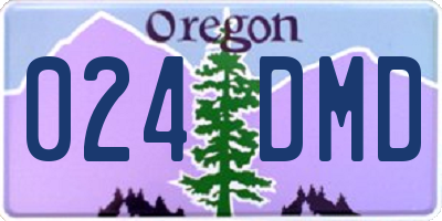 OR license plate 024DMD