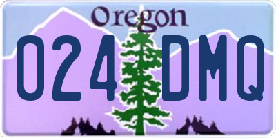 OR license plate 024DMQ