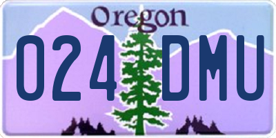OR license plate 024DMU