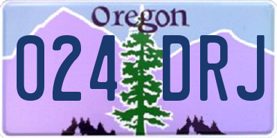 OR license plate 024DRJ