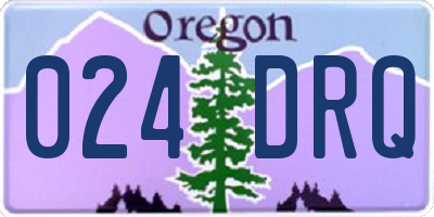 OR license plate 024DRQ