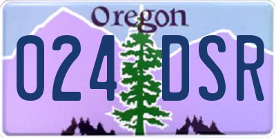 OR license plate 024DSR