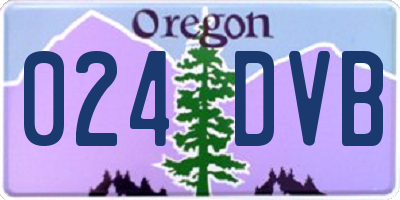OR license plate 024DVB