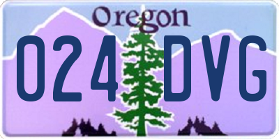 OR license plate 024DVG