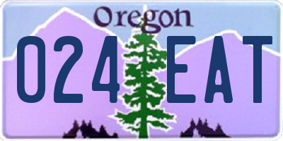 OR license plate 024EAT