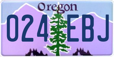 OR license plate 024EBJ