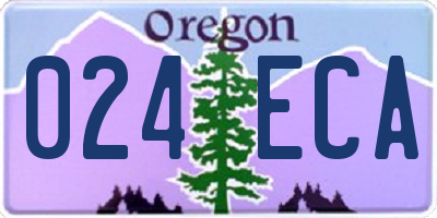 OR license plate 024ECA