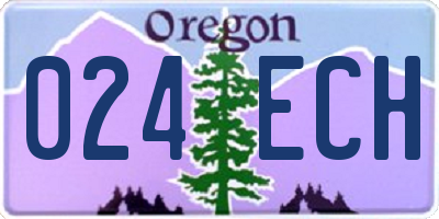 OR license plate 024ECH