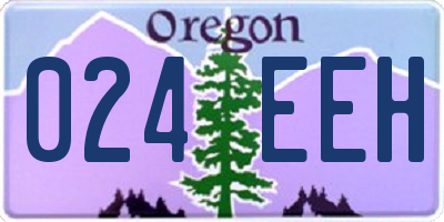 OR license plate 024EEH