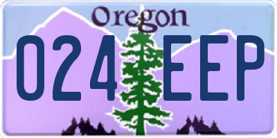 OR license plate 024EEP