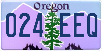 OR license plate 024EEQ