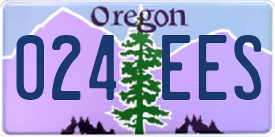 OR license plate 024EES