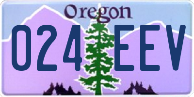 OR license plate 024EEV