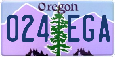 OR license plate 024EGA
