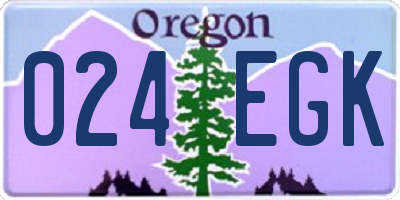 OR license plate 024EGK