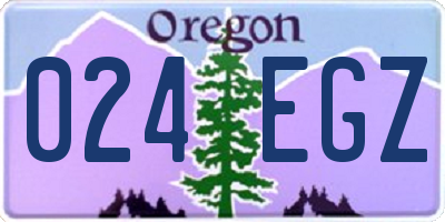 OR license plate 024EGZ