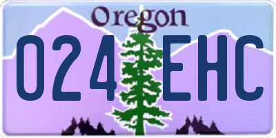 OR license plate 024EHC