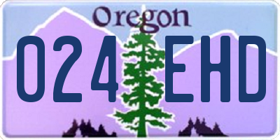 OR license plate 024EHD