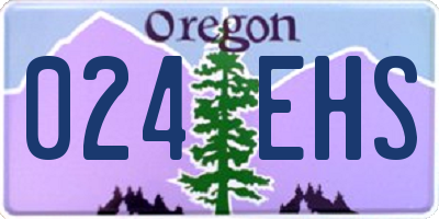 OR license plate 024EHS