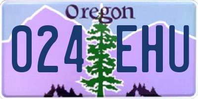 OR license plate 024EHU
