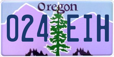OR license plate 024EIH