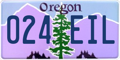 OR license plate 024EIL
