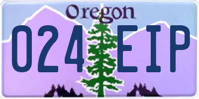 OR license plate 024EIP