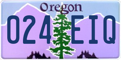 OR license plate 024EIQ