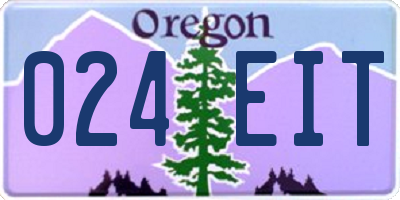 OR license plate 024EIT