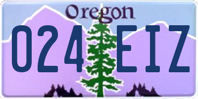 OR license plate 024EIZ