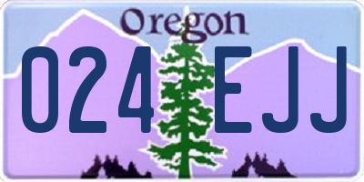 OR license plate 024EJJ
