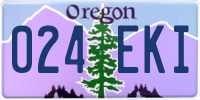 OR license plate 024EKI