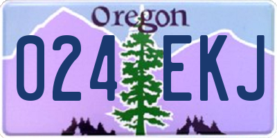OR license plate 024EKJ