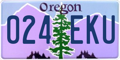 OR license plate 024EKU