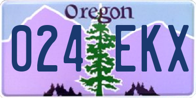 OR license plate 024EKX