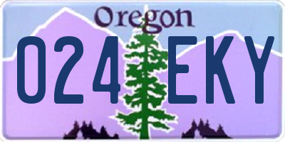 OR license plate 024EKY