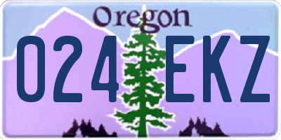 OR license plate 024EKZ