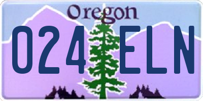 OR license plate 024ELN