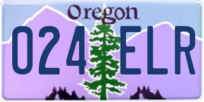 OR license plate 024ELR