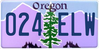 OR license plate 024ELW