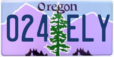 OR license plate 024ELY