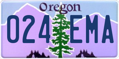 OR license plate 024EMA